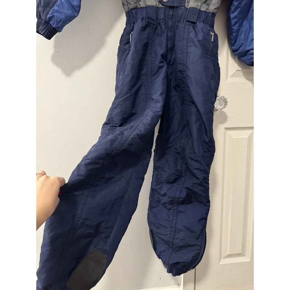 Descente Ski Suit Youth Sz 150 Cm/59 Inches Vintage 80s Colorblock French Slope